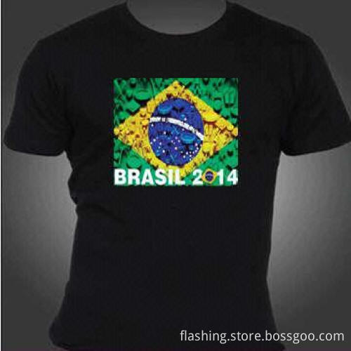 Hot Selling Flashing EL T-shirt